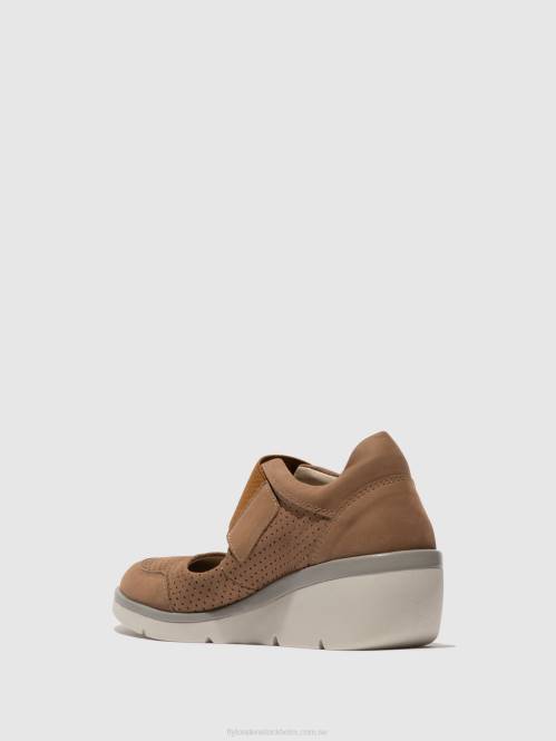 kardborreskor naje583 kvinnor Fly London 2T02623 sand