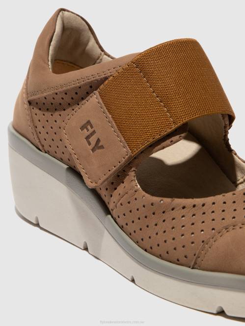 kardborreskor naje583 kvinnor Fly London 2T02623 sand