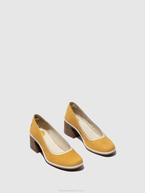 klassiska pumps skor lade372 kvinnor Fly London 2T02689 humla/offwhite
