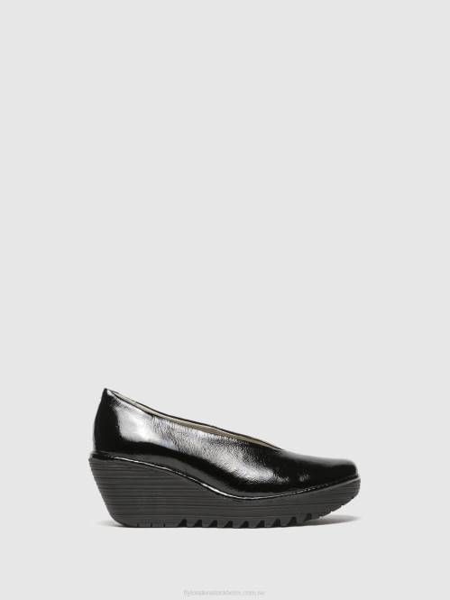 klassiska pumps skor yaz luxor kvinnor Fly London 2T02697 svart