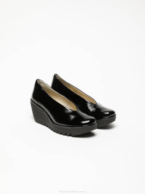 klassiska pumps skor yaz luxor kvinnor Fly London 2T02697 svart