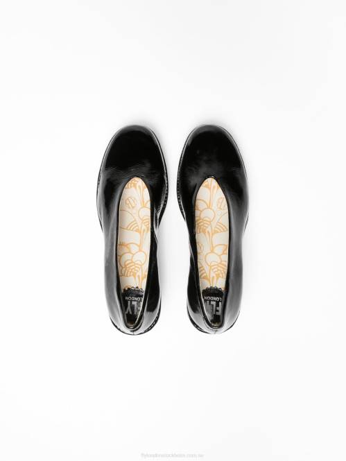 klassiska pumps skor yaz luxor kvinnor Fly London 2T02697 svart