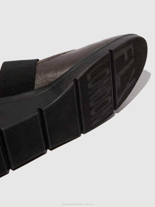 elastiska skor nara547 kvinnor Fly London 2T02687 brun