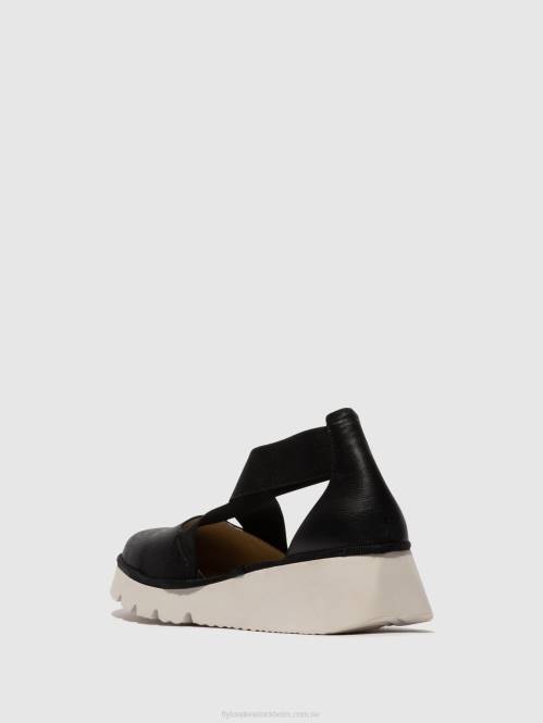 elastiska skor pacy415 kvinnor Fly London 2T02661 svart