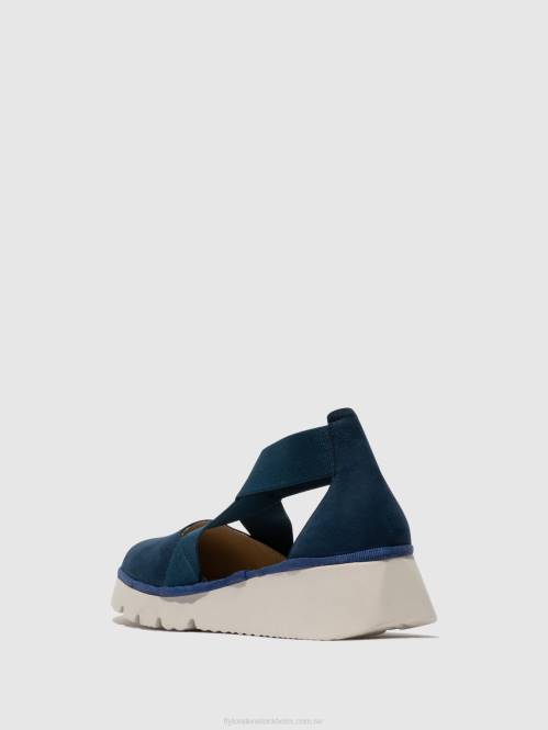 elastiska skor pacy415 kvinnor Fly London 2T02662 blå