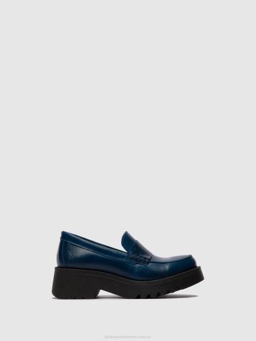 loafers skor maus791 kvinnor Fly London 2T02675 Kungsblått