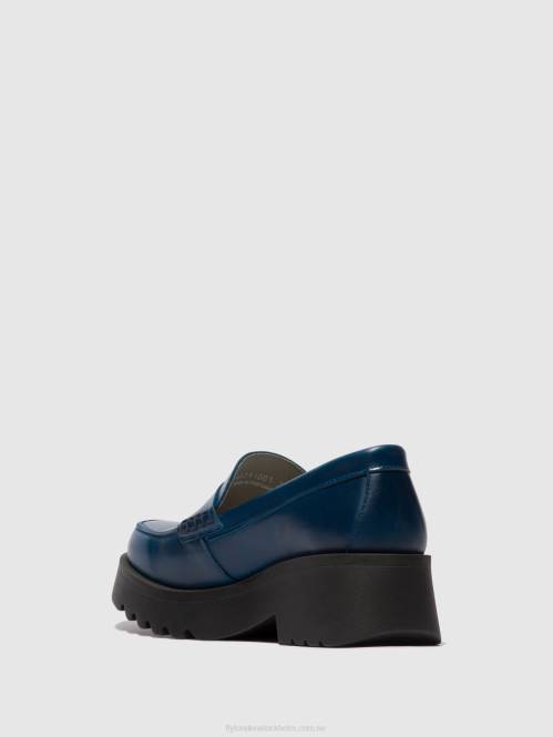 loafers skor maus791 kvinnor Fly London 2T02675 Kungsblått