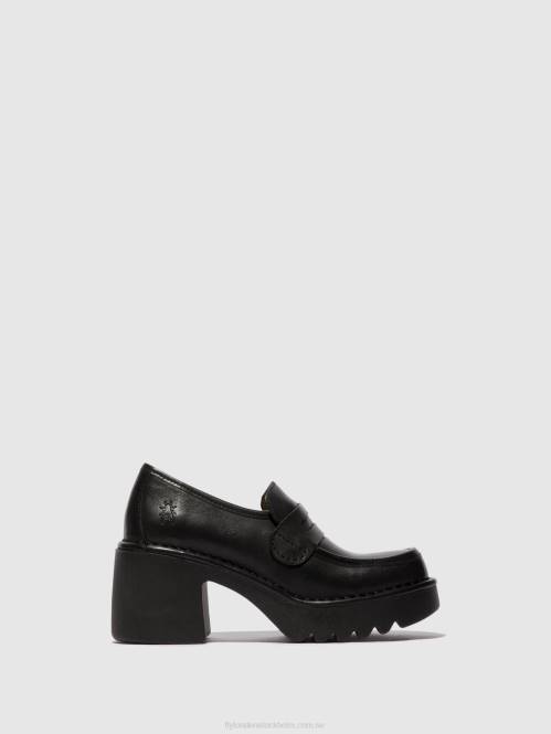 loafers skor muly252 kvinnor Fly London 2T02676 svart