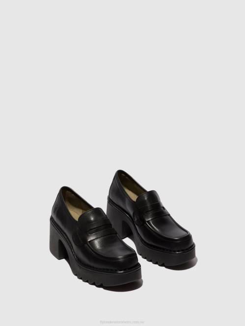 loafers skor muly252 kvinnor Fly London 2T02676 svart