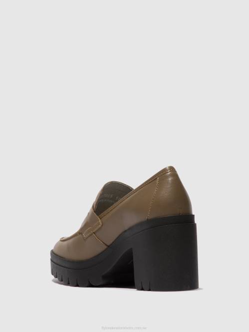 loafers skor toky803 kvinnor Fly London 2T02673 taupe