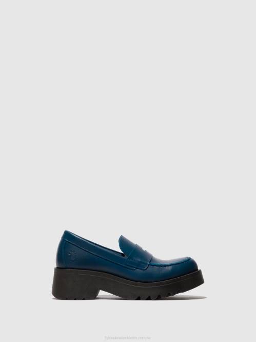 loafers skor vallgrav948 kvinnor Fly London 2T02652 blå