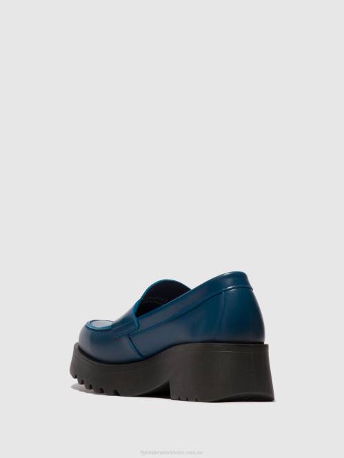 loafers skor vallgrav948 kvinnor Fly London 2T02652 blå