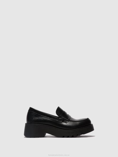 loafers skor vallgrav948 kvinnor Fly London 2T02653 svart (svart sula)