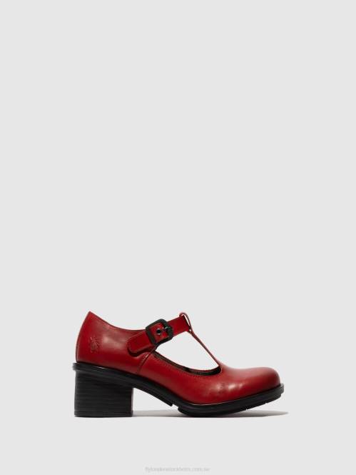 mary jane skor cady180 kvinnor Fly London 2T02646 röd