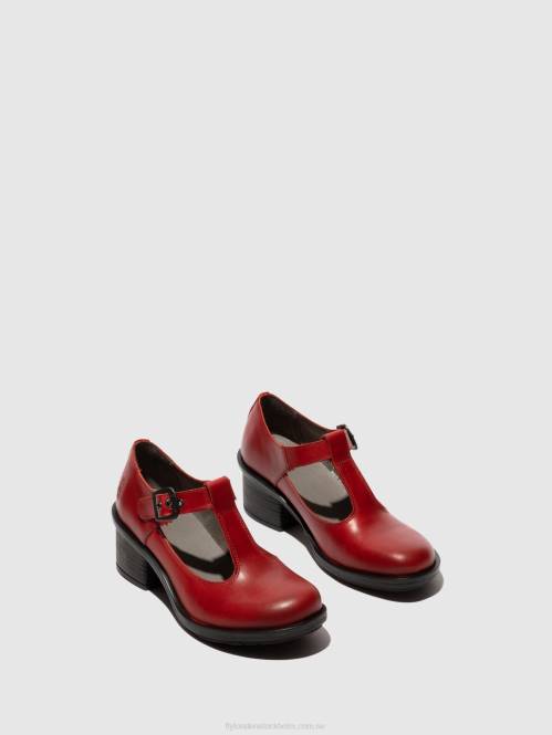 mary jane skor cady180 kvinnor Fly London 2T02646 röd