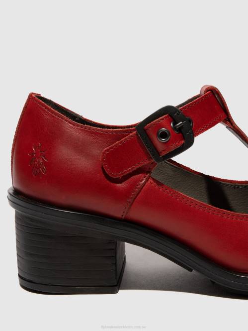 mary jane skor cady180 kvinnor Fly London 2T02646 röd