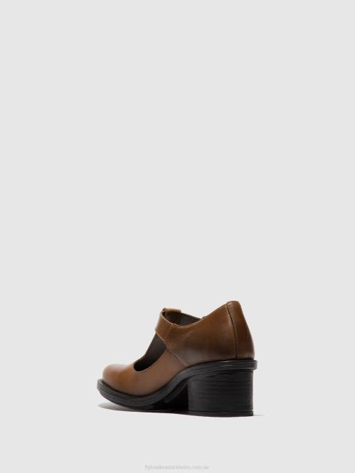 mary jane skor cady180 kvinnor Fly London 2T02654 kamel