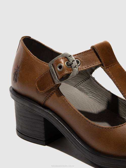 mary jane skor cady180 kvinnor Fly London 2T02654 kamel