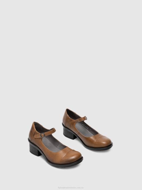 mary jane skor cody877 kvinnor Fly London 2T02648 kamel
