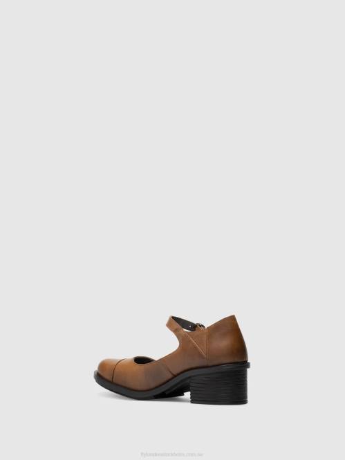 mary jane skor cody877 kvinnor Fly London 2T02648 kamel