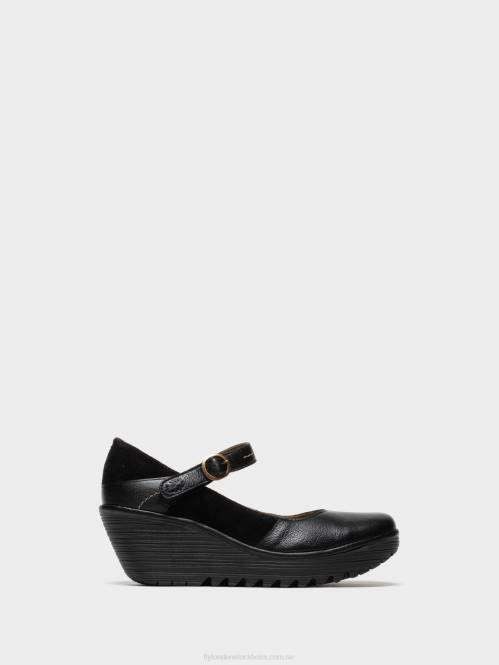 mary jane skor yuko082 kvinnor Fly London 2T02701 svart