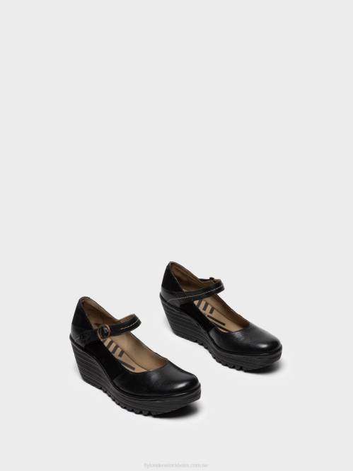 mary jane skor yuko082 kvinnor Fly London 2T02701 svart