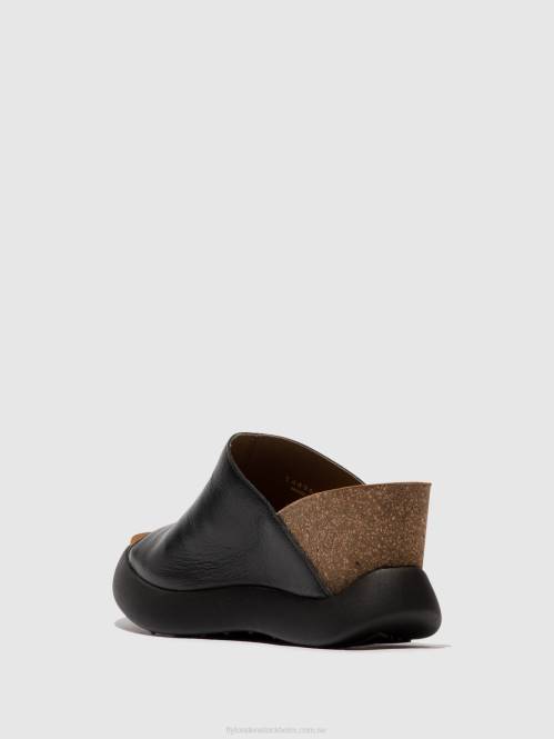 slip-on mulor gino966 kvinnor Fly London 2T02366 svart
