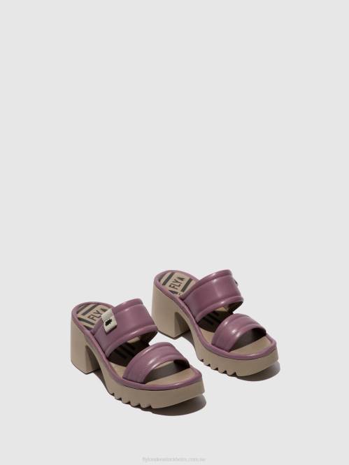 slip-on mulor mava432 kvinnor Fly London 2T02363 violett