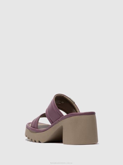 slip-on mulor mava432 kvinnor Fly London 2T02363 violett