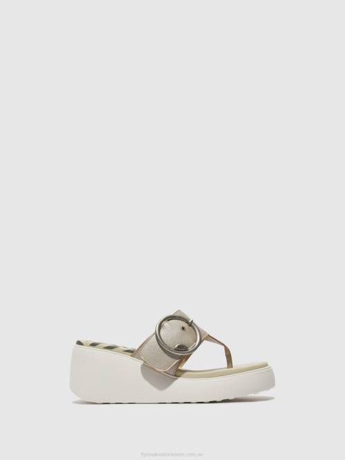 spänne mulor dafi938 kvinnor Fly London 2T02374 silver