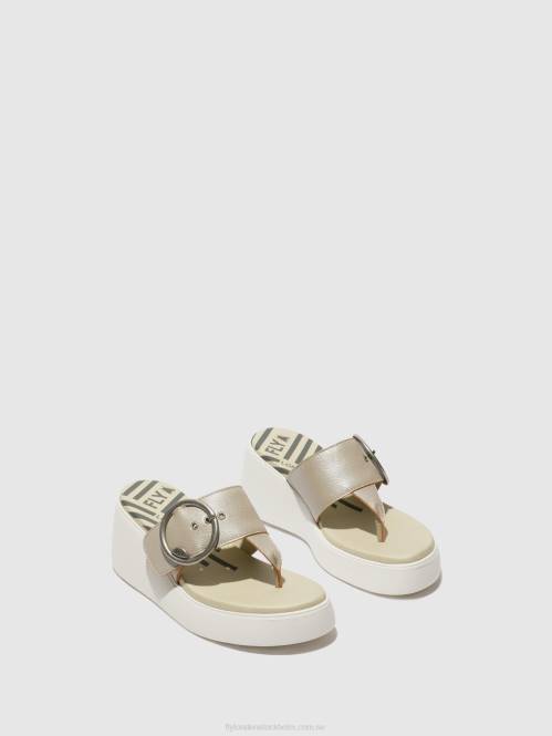 spänne mulor dafi938 kvinnor Fly London 2T02374 silver