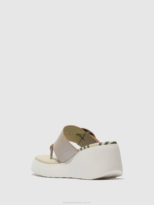 spänne mulor dafi938 kvinnor Fly London 2T02374 silver