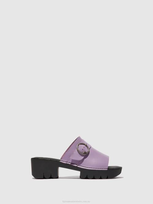 spänne mulor eple519 kvinnor Fly London 2T02371 violett