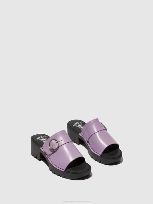 spänne mulor eple519 kvinnor Fly London 2T02371 violett