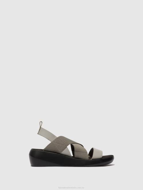 crossover sandaler baji848 kvinnor Fly London 2T02491 moln