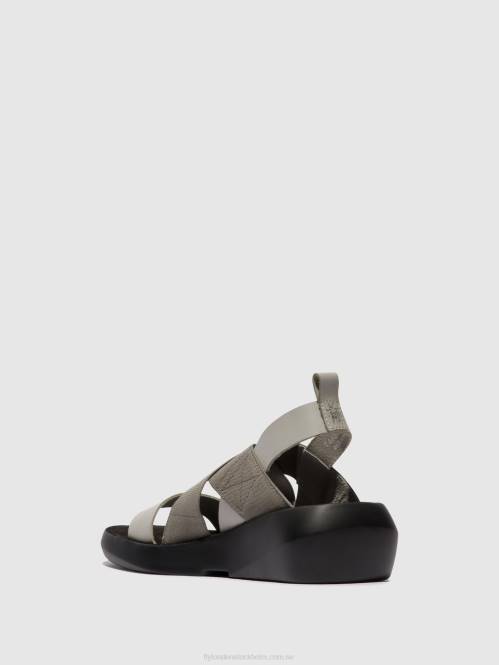 crossover sandaler baji848 kvinnor Fly London 2T02491 moln