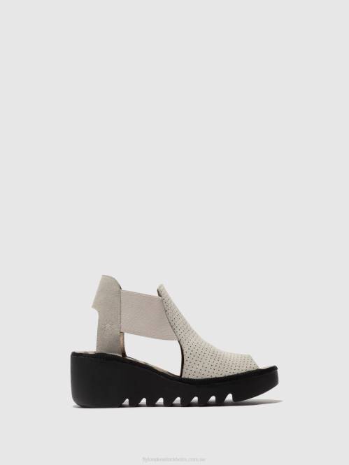 elastiska sandaler biga412 kvinnor Fly London 2T02480 betong