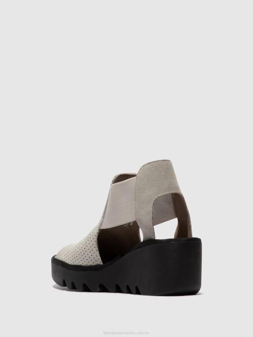 elastiska sandaler biga412 kvinnor Fly London 2T02480 betong
