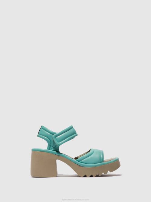 kardborresandaler mank433 kvinnor Fly London 2T02397 turkos
