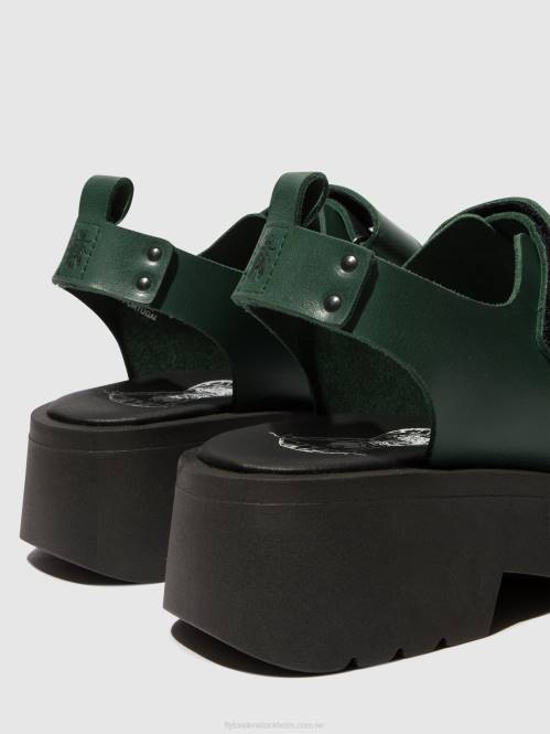 kardborresandaler meka857 kvinnor Fly London 2T02392 bensin