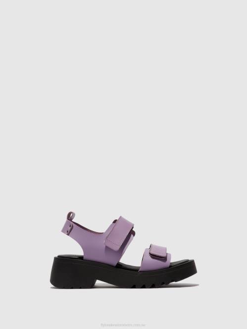 kardborresandaler meka857 kvinnor Fly London 2T02393 violett