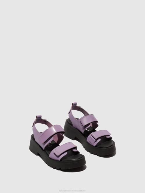 kardborresandaler meka857 kvinnor Fly London 2T02393 violett