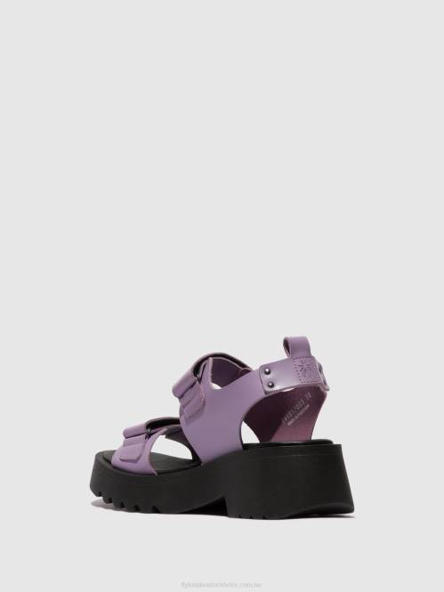 kardborresandaler meka857 kvinnor Fly London 2T02393 violett