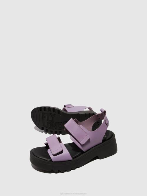 kardborresandaler meka857 kvinnor Fly London 2T02393 violett