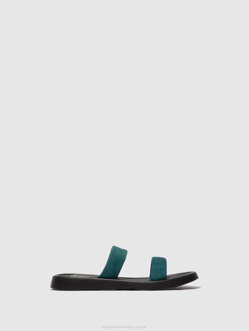 platta sandaler taja872 kvinnor Fly London 2T02557 kricka