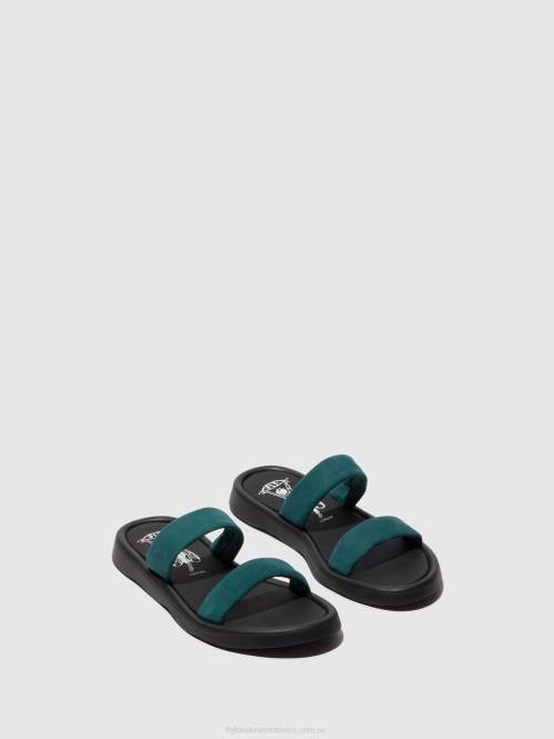 platta sandaler taja872 kvinnor Fly London 2T02557 kricka