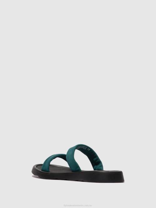 platta sandaler taja872 kvinnor Fly London 2T02557 kricka
