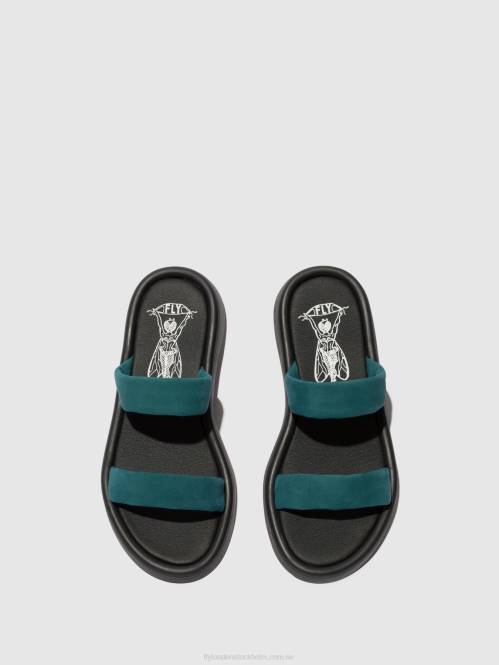 platta sandaler taja872 kvinnor Fly London 2T02557 kricka