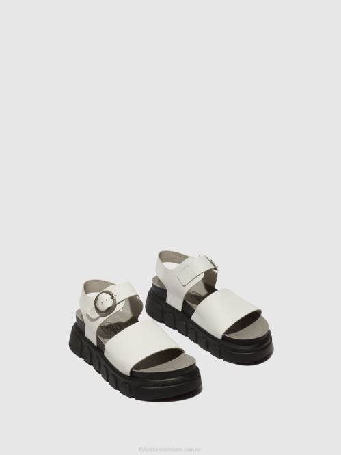 sandaler med ankelband cree947 kvinnor Fly London 2T02507 off-white