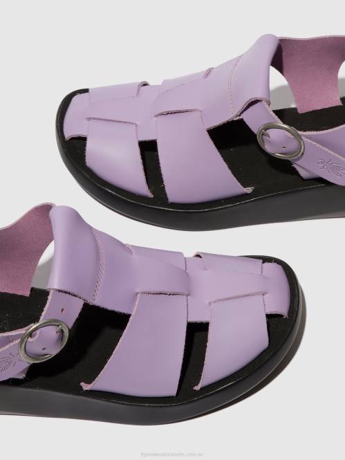 sandaler med rem bawe842 kvinnor Fly London 2T02429 violett